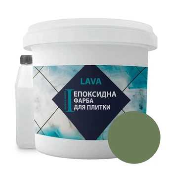 Эпоксидная краска для плитки LAVA RAL 6011 1 кг Светло-зеленый (LAVA_ol_white)
