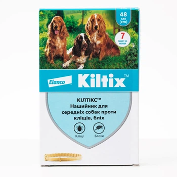 Нашийник протипаразитарний для собак середніх порід Elanco (Bayer) Kiltix 48см