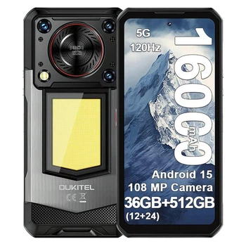 Телефон противоударный Oukitel WP56 12Gb/512Gb 16000 mAh мощный смартфон