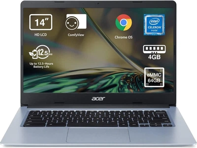 Ноутбук 14'' Acer Chromebook 314 (CB314-3H-C2DN) Intel Celeron N4020 RAM 4GB eMMC 64GB 12.5ч батарея ChromeOS (UKR) Б/В
