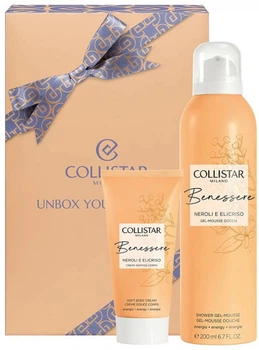 Набір косметики для догляду Collistar Benessere Neroli E Elicrisio Гель-мус для душу 200 мл + Крем для тіла 50 мл (8015150009584)