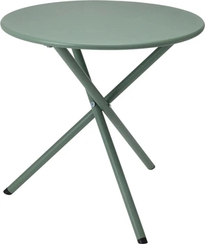 Stolik ogrodowy Ambiance metalowy składany 48 x 48 cm na taras balkon Zielony 