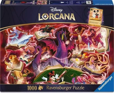 Puzzle Ravensburger Disney Lorcana Glimmers of the Realm: Ruby 1000 elementów (4005555016243)