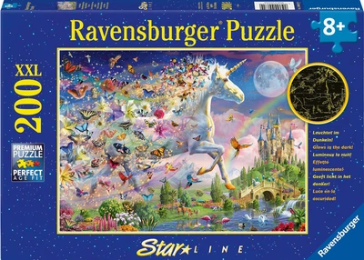Пазл Ravensburger Fantasy Unicorn Star Line XXL 200 елементів (4005555008729)