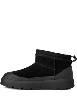 Жіночі уггі Ультра Міні Гібрід Чорні Замшеві UGG Classic Ultra Mini Weather Hybrid (39, чорний)