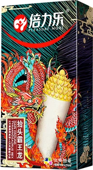 Презервативи Pleasure More Dragon Mix з вусиками-шипами 2 шт + 1 гладкий (ROZ6501053694)