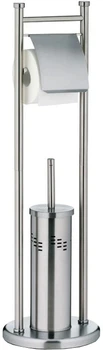 Stojak na papier toaletowy ze szczotką do WC Kela Swing 77.5x22 cm (KE-22492)