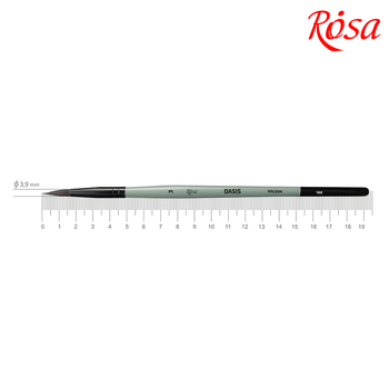 Кисть єнот круглий OASIS 188 № 3 коротка ручка ROSA