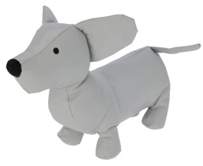 Stoper do drzwi Home Styling Collection z tworzywa sztucznego w kształcie zwierzaka 28 x 20 x 10 cm Szary (5902973451696)