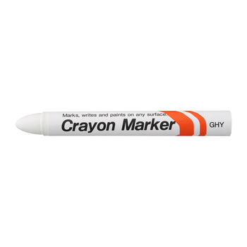 Індустріальний маркер-олівець перманентний CRAYON MARKER 15 мм Білий Sakura