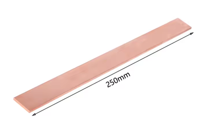 Смуга з червоної міді чиста мідна пластина для ЧПУ, DIY 1.5x15x250mm