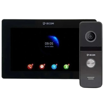 Комплект видеодомофона BCOM BD-770FHD/T Kit 7" IPS 16:9 1024×600 камера Full HD 1920x1080 Black
