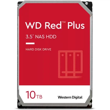Жесткий диск 3.5" Western Digital Red Plus 10TB SATA 256MB 7200 об/мин 6 ГБит/с Red (WD101EFBX)