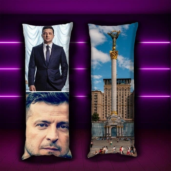 Подушка VIVA Дакимакура Владимир Зеленский Президент Украины 150х50см с наволочкой двусторонняя ( 0161804 )