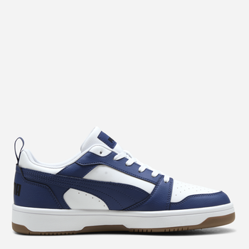 Мужские кеды низкие Puma Rebound v6 Low 39232862 45 (10.5UK) 29.5 см White/Blue Jewel/Gum (4069161527210)