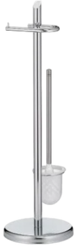 Uchwyt na papier toaletowy ze szczotką Kela Ken KE-20538