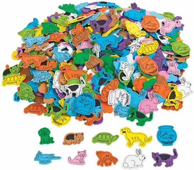 Zestaw figurek Colorations Favorite Animals Foam Shapes 500 szt PETFOAM (191487021562)