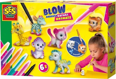 Zestaw aerografów SES Creative Zwierzęta safari 3399766 (8710341143350)