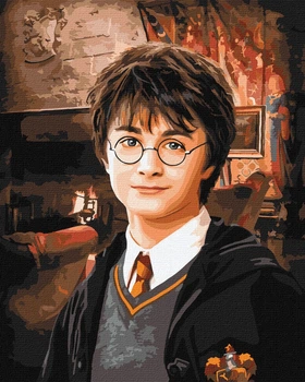 Картина по номерам, набір для розпису WB "Harry Potter: Вітальня Ґрифіндору" 40х50см, термопакет, Ідейка, КНО8708