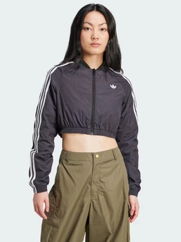 Толстовка на молнии без капюшона женская Adidas Originals Teamgeist Tt JD0264 2XS Black (4067902747156)