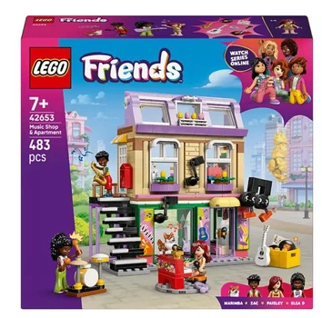 Конструктор LEGO Friends Музичний магазин та квартира 483 деталі (42653)