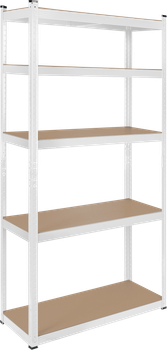 Regał metalowy Rebel 180 x 90 x 40 cm Biały (RB-1251W)