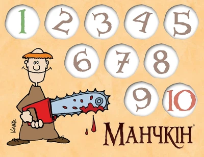 Набор счётчиков уровней к игре Манчкин. 20 уровней (6 шт.)