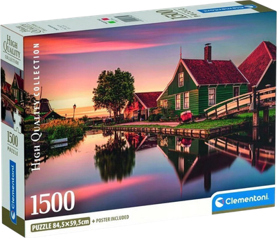 Puzzle Clementoni High Quality Zaanse Schans 1500 elementów (31734) (8005125317349)
