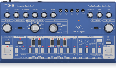 Синтезатор Behringer TD-3-BU басової лінії Blue (000-E2501-00010)