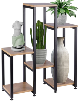 Стійка для квітів металева Vilde 6-рівнева 80 см Бежева (5904316464820)