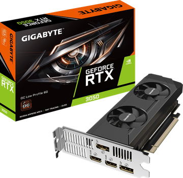Відеокарта GeForce RTX 3050 6GB Gigabyte LP OC (GV-N3050OC-6GL)