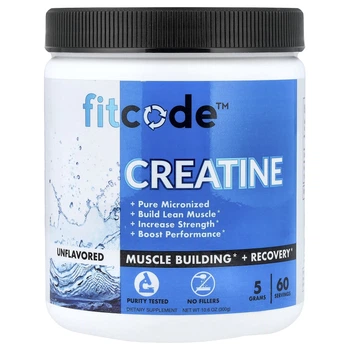 Креатин fitcode, Creatine, Unflavored, 5 g, 10.6 oz (300 g) (11964836)