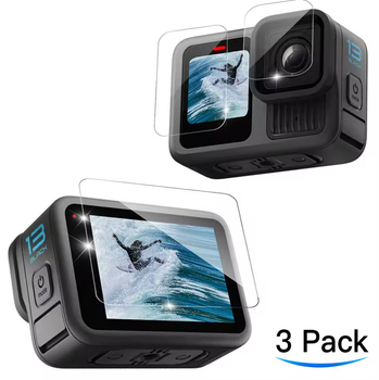 Защитные стекла для GoPro Hero 13 Black, набор защитного стекла для экрана и объектива камеры GoPro Го Про