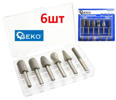 Набор фрез по металлу и дереву 6 ед. Geko G37510 (Код7067)