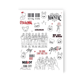 Тимчасові тату-перебивки "STRAY KIDS" Tattooshka (238052)