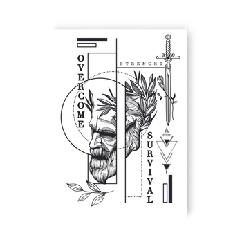 Тимчасові тату-перебивки "Римська сила" Tattooshka (238049)