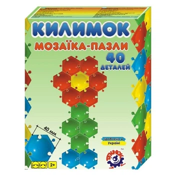 Мозаїка-пазл "Килимок" (40 елементів) Технок (11238)