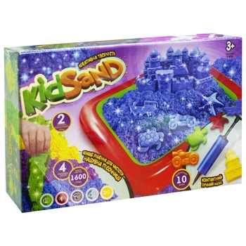 Кінетичний пісок "KidSand" + пісочниця (укр) Dankotoys (50554)