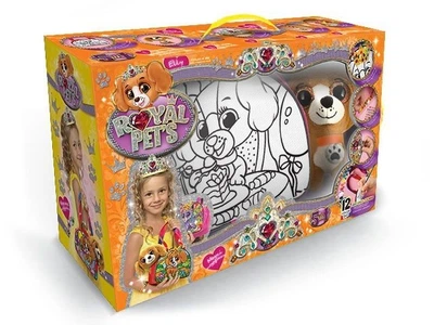 Набір "ROYAL PET'S", сумочка-розмальовка + іграшка "Собачка" Dankotoys (48907)
