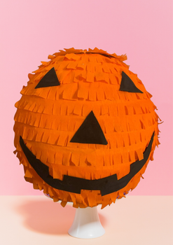 Хеловінський гарбузик – піньята для свята Halloween розмір 110 см обєм кулі