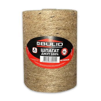 Шпагат джутовый 900 грамм натуральный 100% Bulid