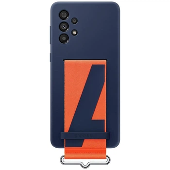 Чохол Silicone Cover with Strap для Samsung Galaxy A73 (A736) (EF-GA736TNEGRU) Navy