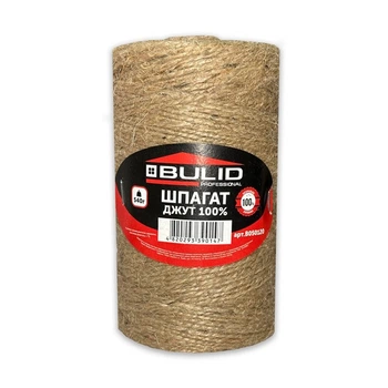 Шпагат джутовый 540 грамм натуральный 100% Bulid