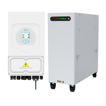 Комплект інвертор із аккумулятором Deye SUN-5K-SG05LP1-EU + Pytes V15 5kW 2 MPPT 150–425V 120А 51.2V 280Ah White