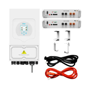 Комплект автономного енергозабезпечення Deye SUN-6K-SG05LP1-EU 6kW + Pytes E-Box 48100R 10.24kWh White