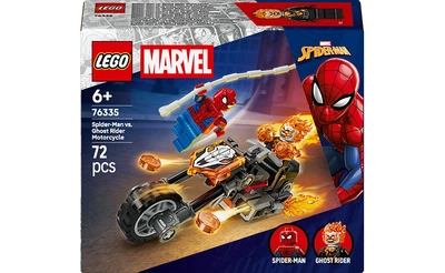 Конструктор LEGO Marvel Чоловік-павук vs. Примарний вершник на мотоциклі 72 деталей (76335)