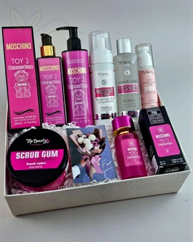 Подарочный набор косметики No Brand в стиле Moschino Toy 2 Bubble Gum 7 в 1 ver.05