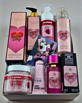 Подарочный набор косметики No Brand в стиле Victoria's Secret Eau so Sexy 6 в 1