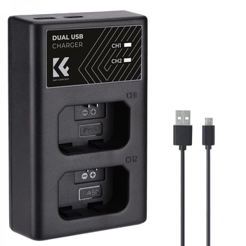 Двухканальное зарядное устройство K&F Concept NP-FW50 для камер Sony (KF28.0009)