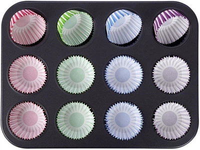 Форма для кексів Orion металева з паперовими формочками 72 шт (8592381117771)